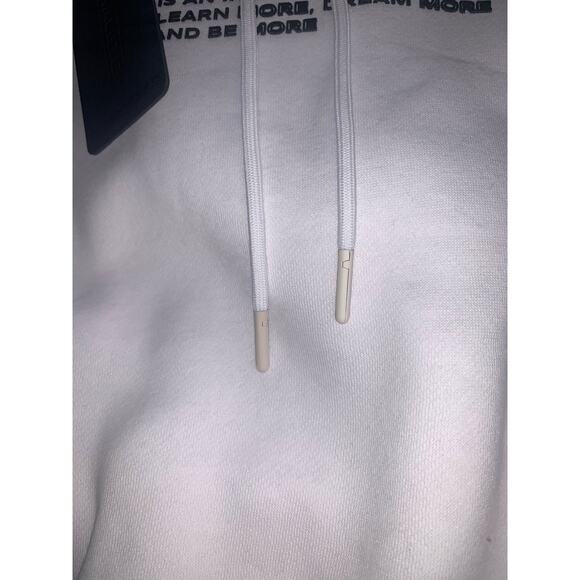 ALPHALETE Legacy Performance Cropped Hoodie. White. Small - Picture 12 of 15